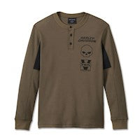 Harley-Davidson® Men's Willie G. Skull Thermal Shirt