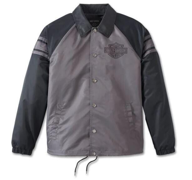 Harley-Davidson Men's #1 Coaches Jacket - Blackened Pearl