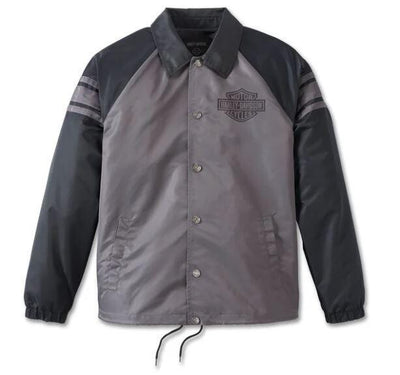 Harley-Davidson Men's #1 Coaches Jacket - Blackened Pearl
