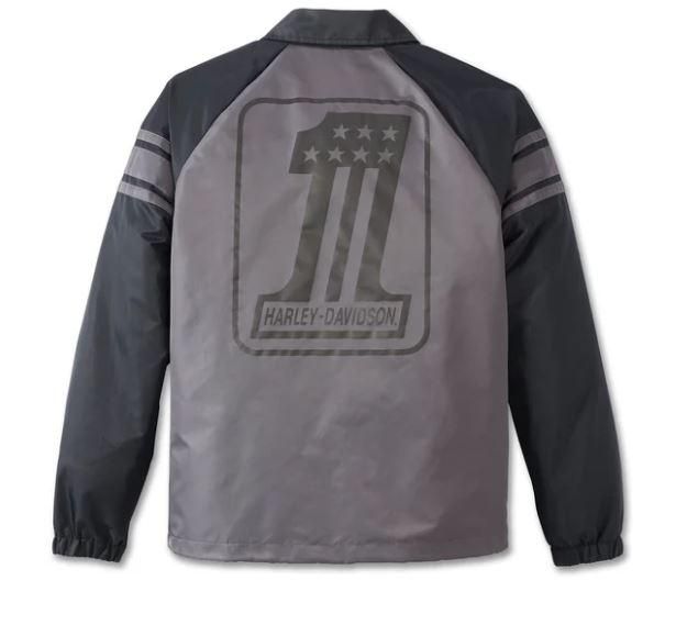 Harley-Davidson Men's #1 Coaches Jacket - Blackened Pearl