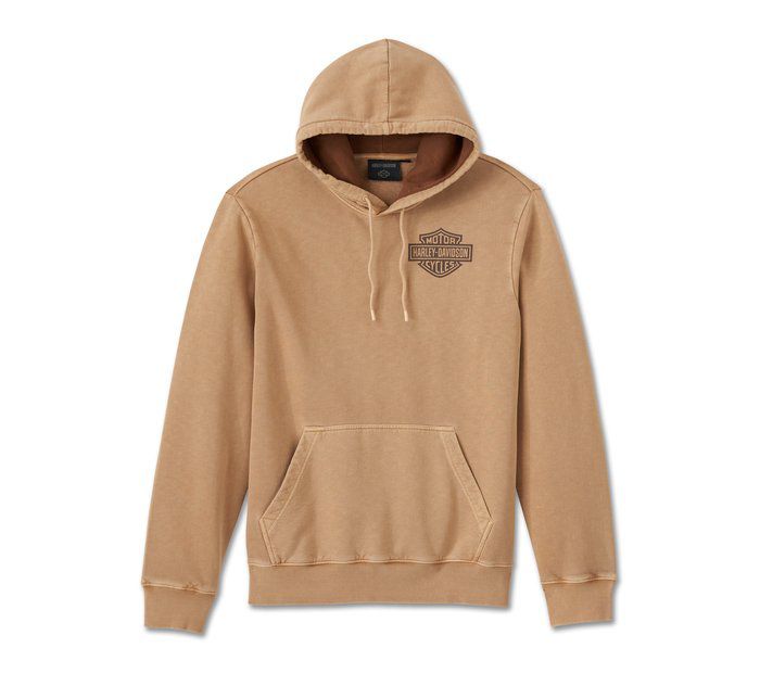 يرتفع النسر بمفرده Slub Hoodie - Tannin