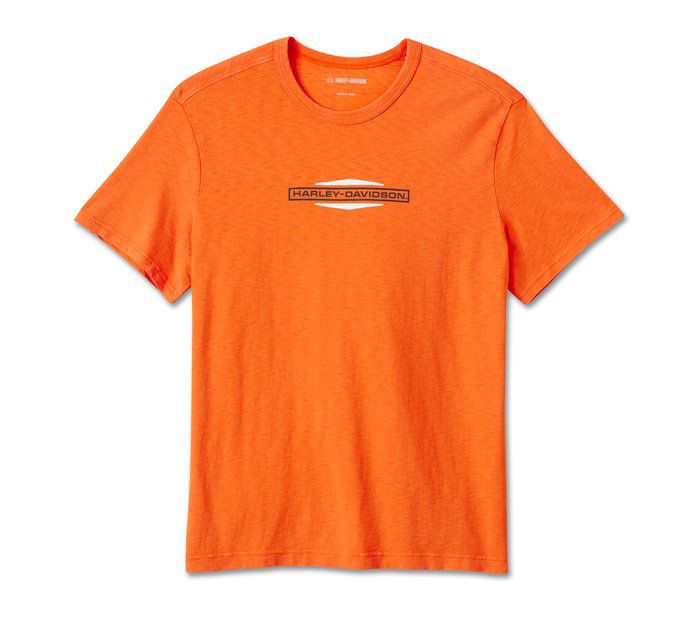 بار مكدسة للرجال ودرع Slub Tee - Harley Orange