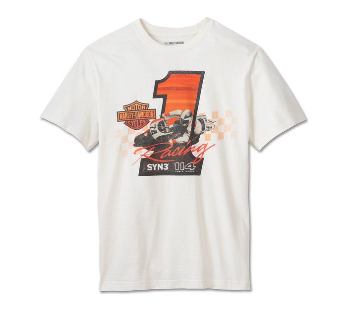 رجال H-D #1 Racer Racer Tee