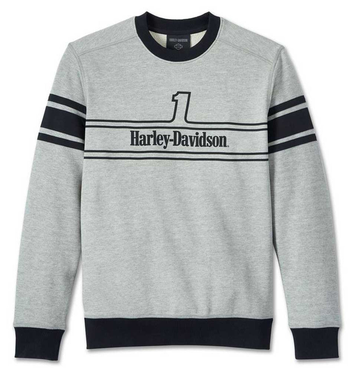 Harley-Davidson® Men's #1 Racing Pullover Sweatshirt - Heather Gray