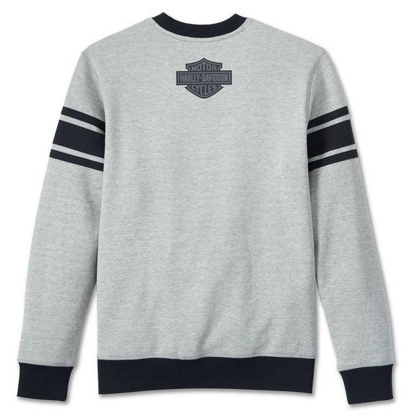 Harley-Davidson® Men's #1 Racing Pullover Sweatshirt - Heather Gray
