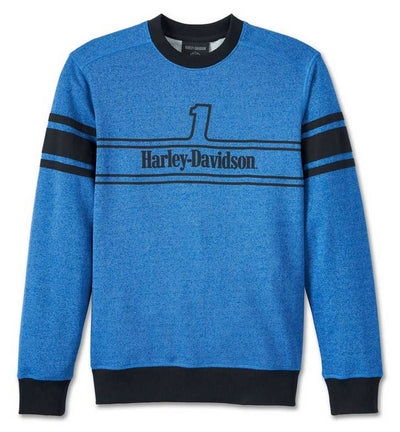 Harley-Davidson® Men's #1 Racing Pullover Sweatshirt - True Blue