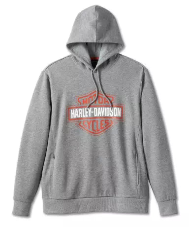 Harley-Davidson Hoodie Bar & Shield Tech Dark Grey Heather