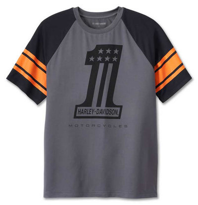 Harley-Davidson® Men's #1 Performance Colorblocked Tee - Black