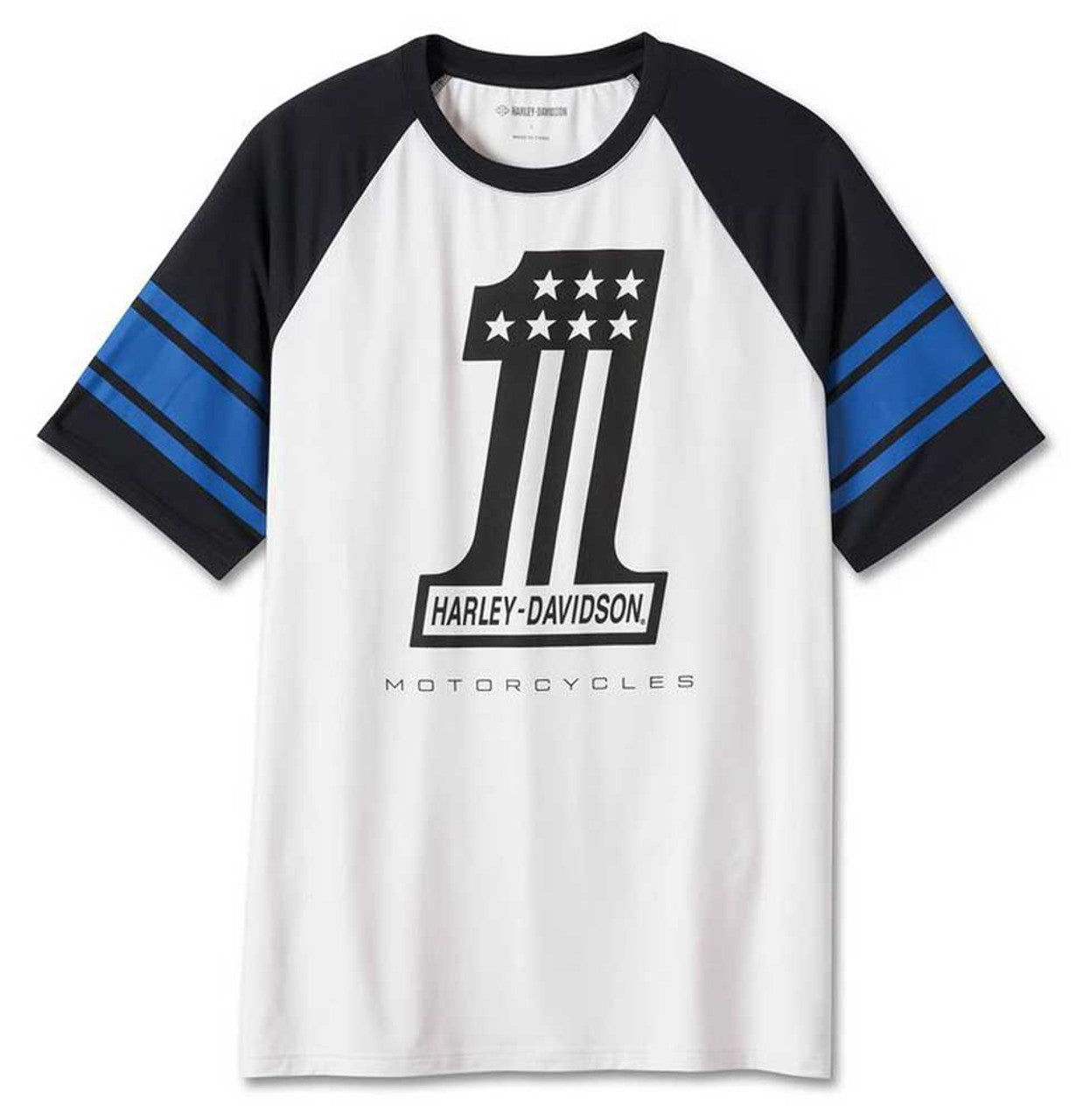 Harley-Davidson® Men's #1 Performance Colorblocked Tee - White