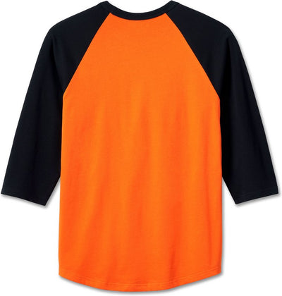 Harley-Davidson Tee-Knit, Colorblock-Design-Harley Orange