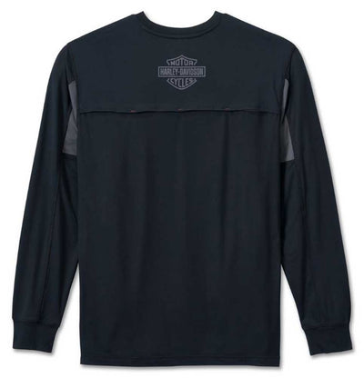 Harley-Davidson® Men's Factory Performance Long Sleeve Tee - Black