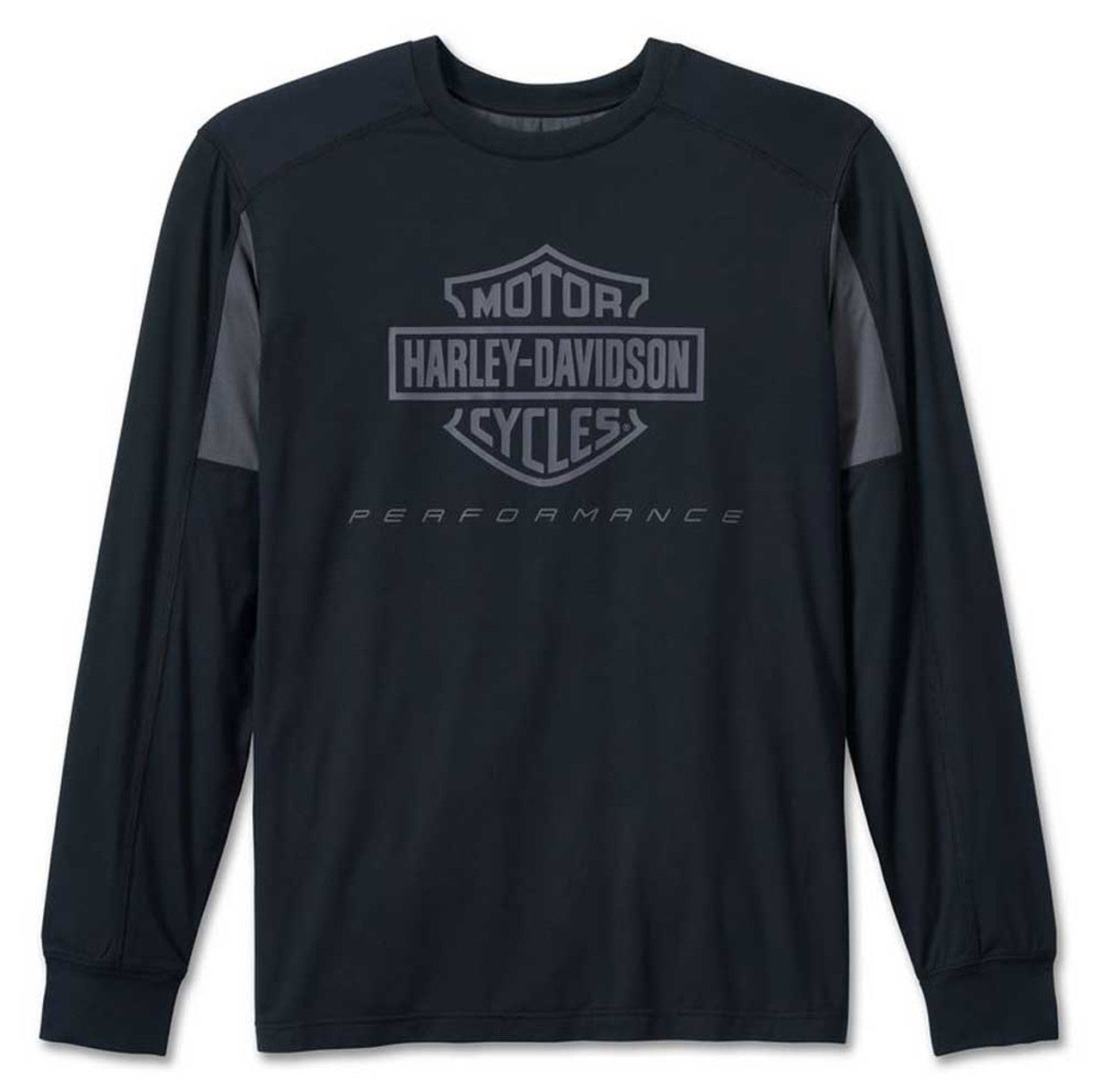 Harley-Davidson® Men's Factory Performance Long Sleeve Tee - Black