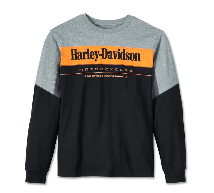 Harley-Davidson Men's Pro Racing Jersey - Colorblock - Grey Heather CL