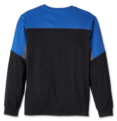 Harley-Davidson® Men's Pro Racing Colorblock Jersey Shirt - Blue/Black