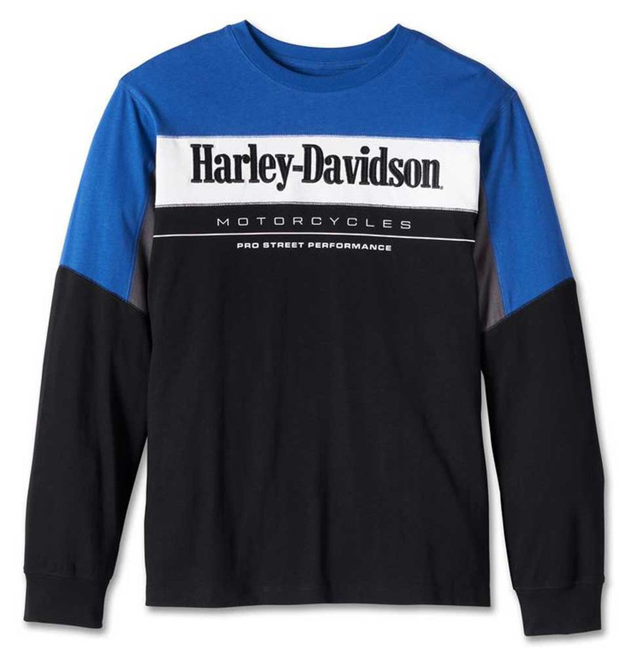 Harley-Davidson® Men's Pro Racing Colorblock Jersey Shirt - Blue/Black