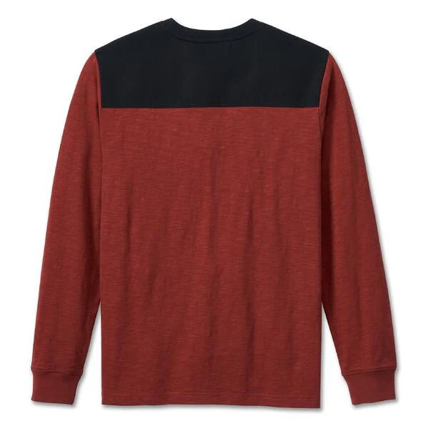 Harley-Davidson Men's HD-MC Long Sleeve T-Shirt Black/Red