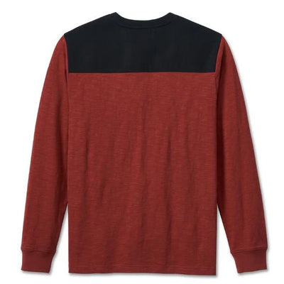 Harley-Davidson Men's HD-MC Long Sleeve T-Shirt Black/Red