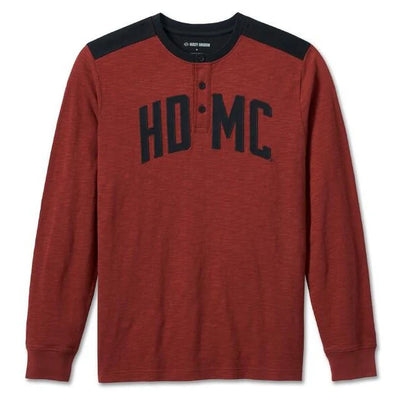 Harley-Davidson Men's HD-MC Long Sleeve T-Shirt Black/Red
