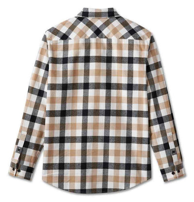 Harley-Davidson® Men's Essence Long Sleeve Button Plaid Shirt - Tan