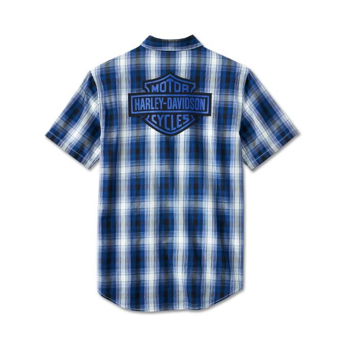 Harley-Davidson SHIRT-WOVEN,BLUE PLAID