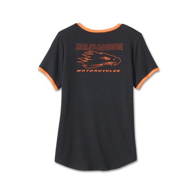 HARLEY-DAVIDSON® WOMEN'S SCREAMIN' EAGLE® RINGER TEE