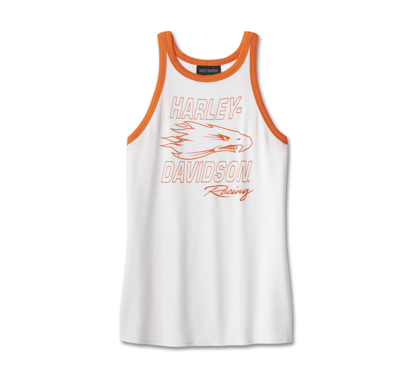 Womens Screamin Eagle Ribbed Tank - Bright White