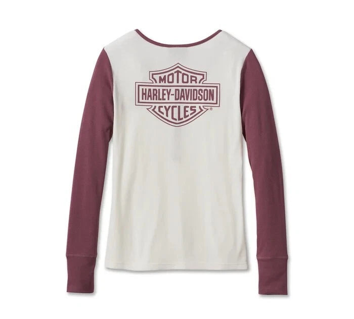 Harley-Davidson Women's Bar & Shield Timeless Henley