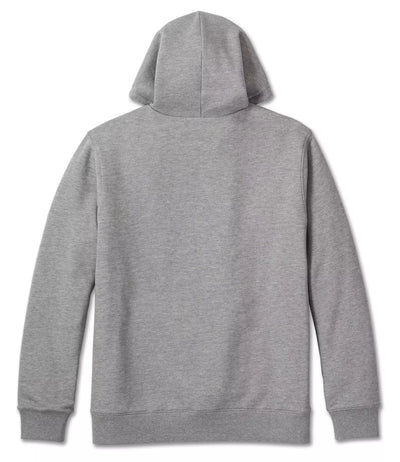 Harley-Davidson Zip Hoodie Bar & Shield Plaid Lined Grey Heather