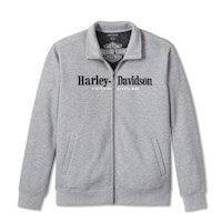 Harley-Davidson® Men's Darting Zip-Up Sweatshirt GRAY