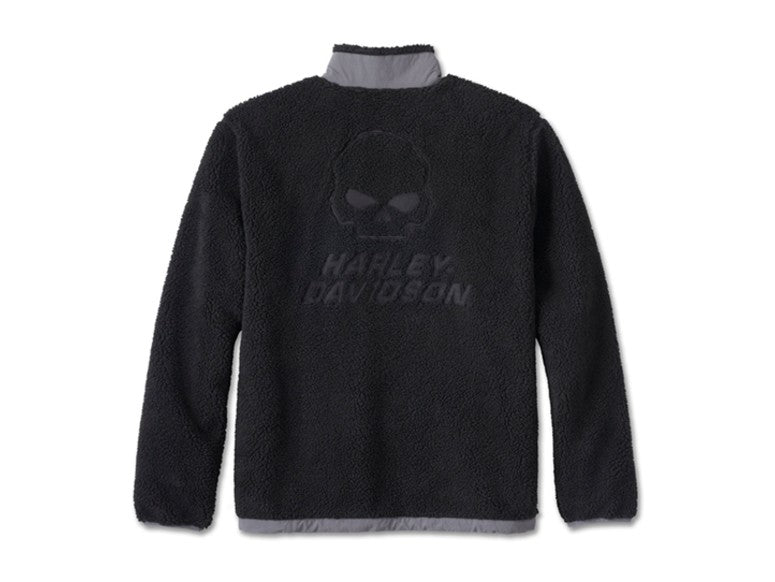 Men casual jacket "Willie G™ Skull Prancer Fleece" 96187-20VM