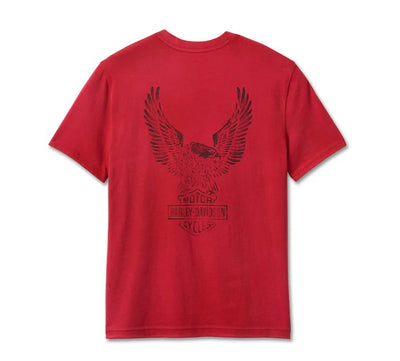 CL Harley-Davidson Men's Eagle Tee Red