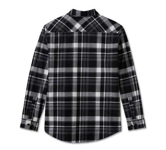 Men's Essence Shirt - Black Plaid