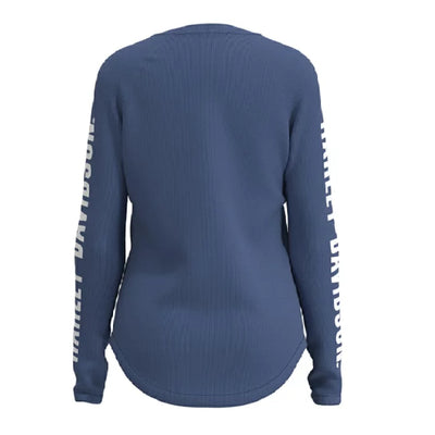 HARLEY-DAVIDSON Women's TEE-KNIT,Blue