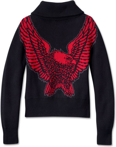 Harley-Davidson Sweater-Knit, Black Beauty Red