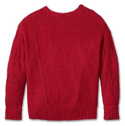 Harley-Davidson® Women's Station V-Neck Knit Sweater - Pepper Red