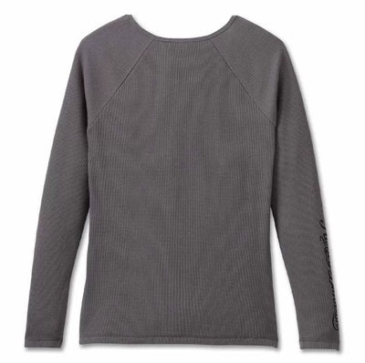Harley-Davidson Women's Flying Eagle Long Sleeve Thermal Knit Top