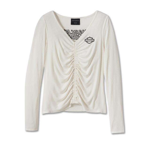 Harley-Davidson Top-Knit, Cloud Dancer