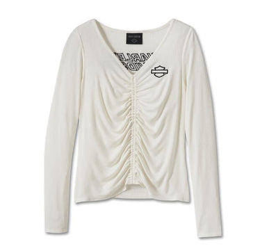 Harley-Davidson Top-Knit, Cloud Dancer