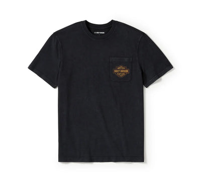 Men's Lightning Bolt Pocket Tee Vintage Black