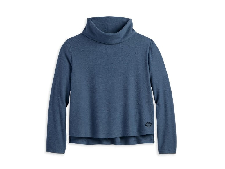 Damen Pulli Blue Knit