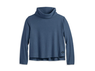 Damen Pulli Blue Knit