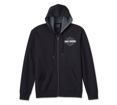 Men's Spirit of Freedom Zip-Up Hoodie - Harley Black