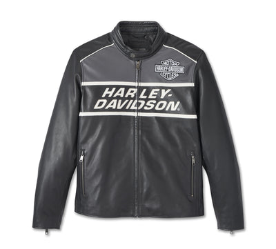 Harley-Davidson Mens Factory Leather Jacket - Black Beauty