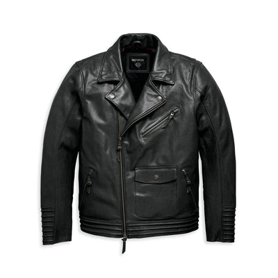 Harley-Davidson® Men's Maverick Leather Biker Jacket - Black