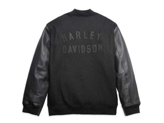 Men's Leisure jacket "Harley Varsity Jacket" Black