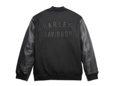 Men's Leisure jacket "Harley Varsity Jacket" Black