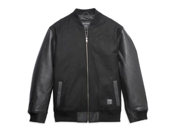 Men's Leisure jacket "Harley Varsity Jacket" Black