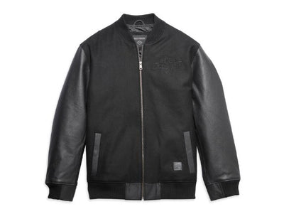 Men's Leisure jacket "Harley Varsity Jacket" Black