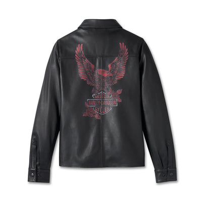 HARLEY-DAVIDSON® WOMEN'S EAGLE LEATHER SHIRT