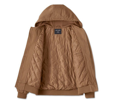 Bar & Shield Workwear Hooded Jacket - Toffee